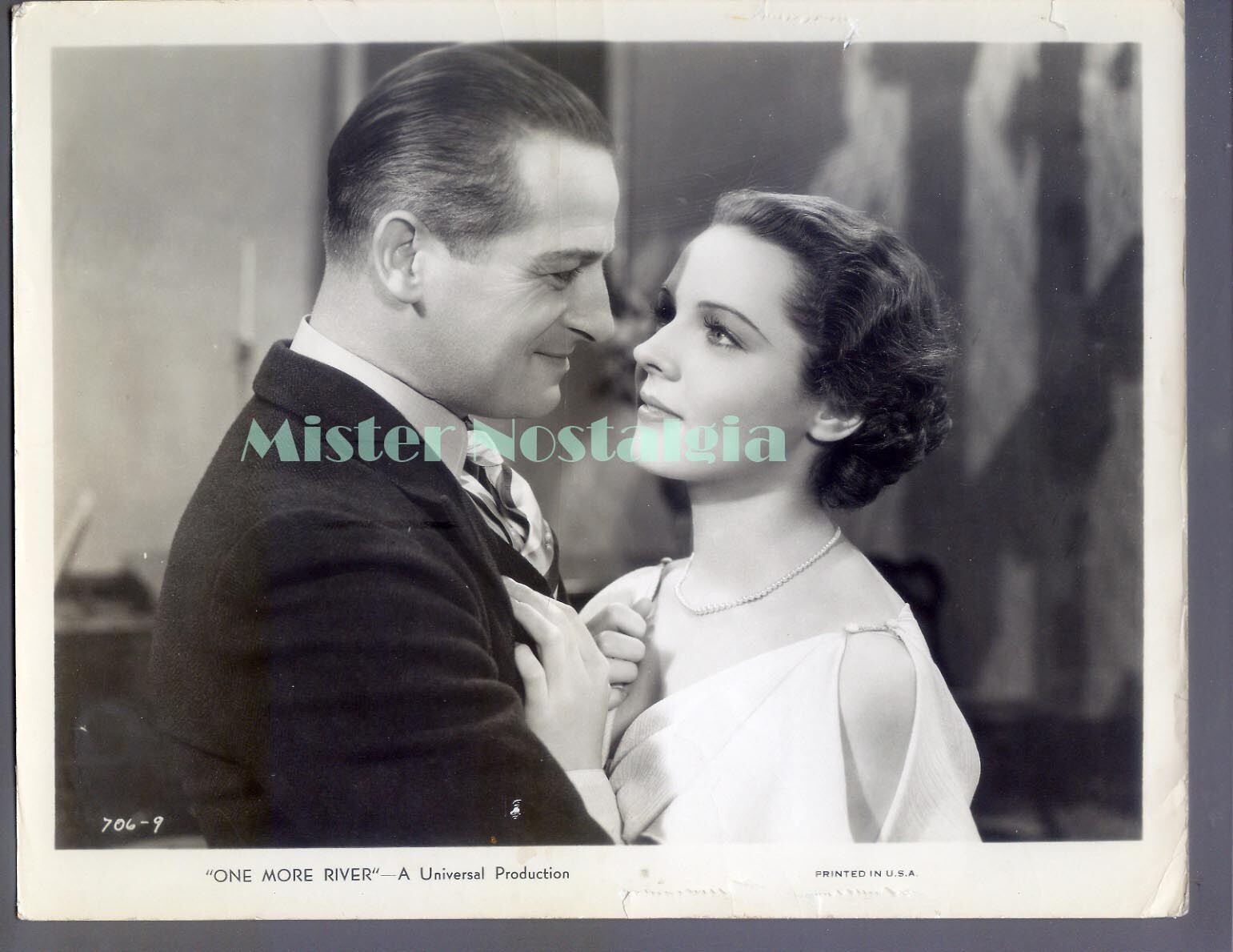 Vintage Photo 1934 Reginald Denny, Jane Wyatt, in One More River