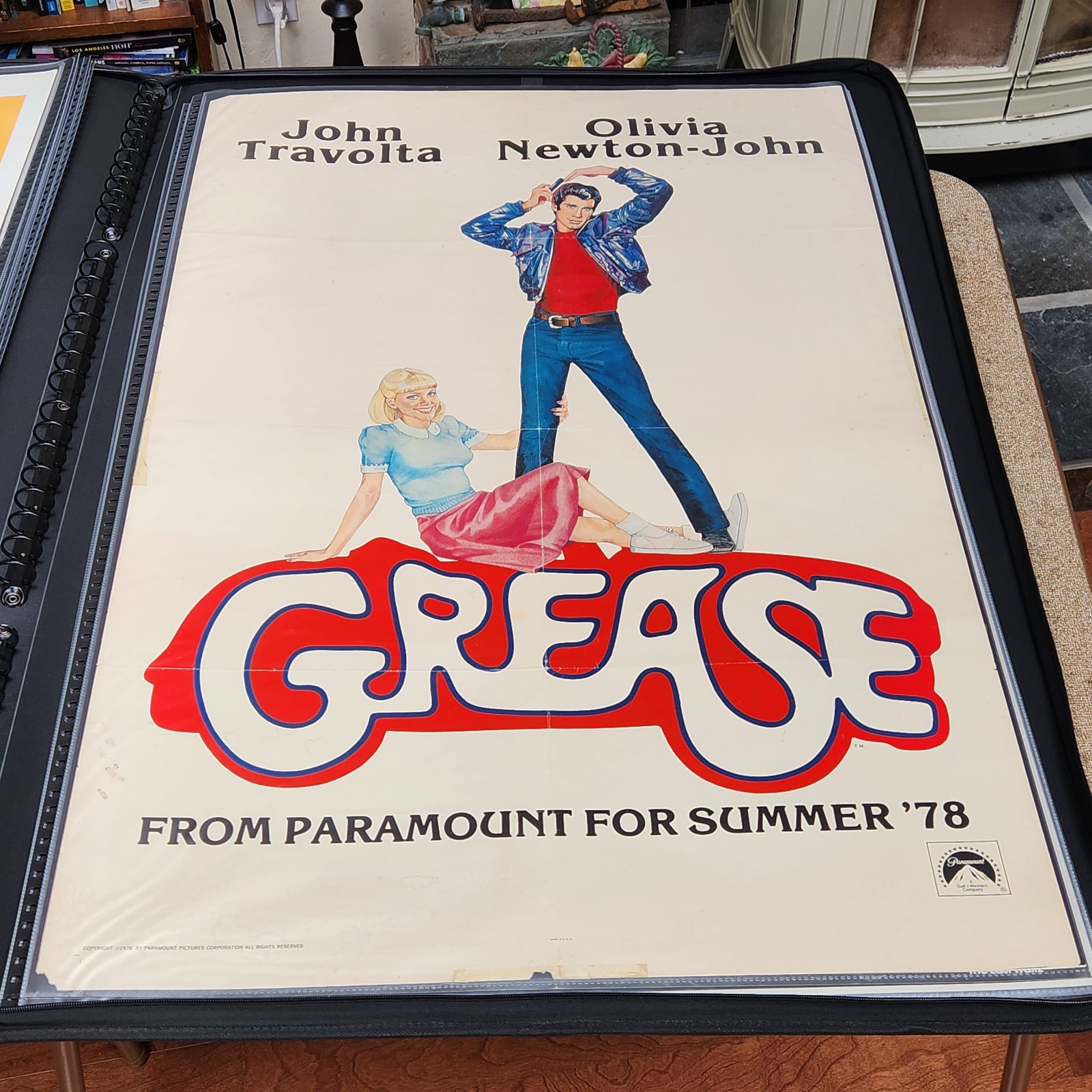 Vintage – 1978 – GREASE – 27×41 Advance original onesheet movie poster -Travolta