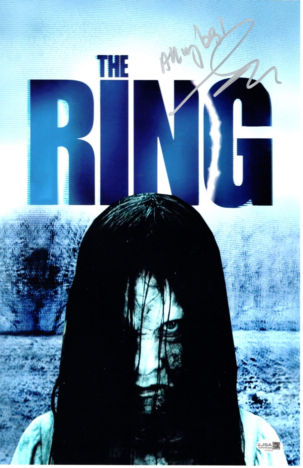 Gore Verbinski signed 11×17 Poster Director – The Ring JSA Authentication