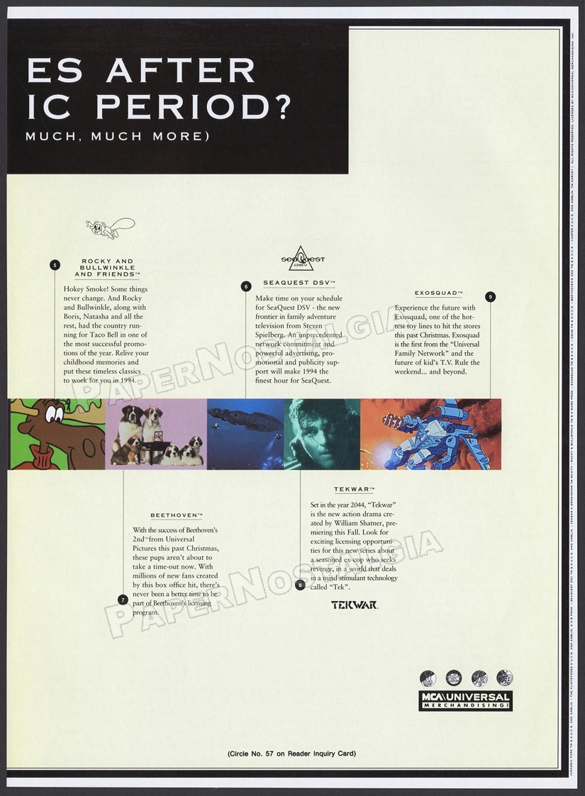 JURASSIC PARK – Original 1994 Trade AD / ADVERT_ MCA / promo_ Universal Monsters