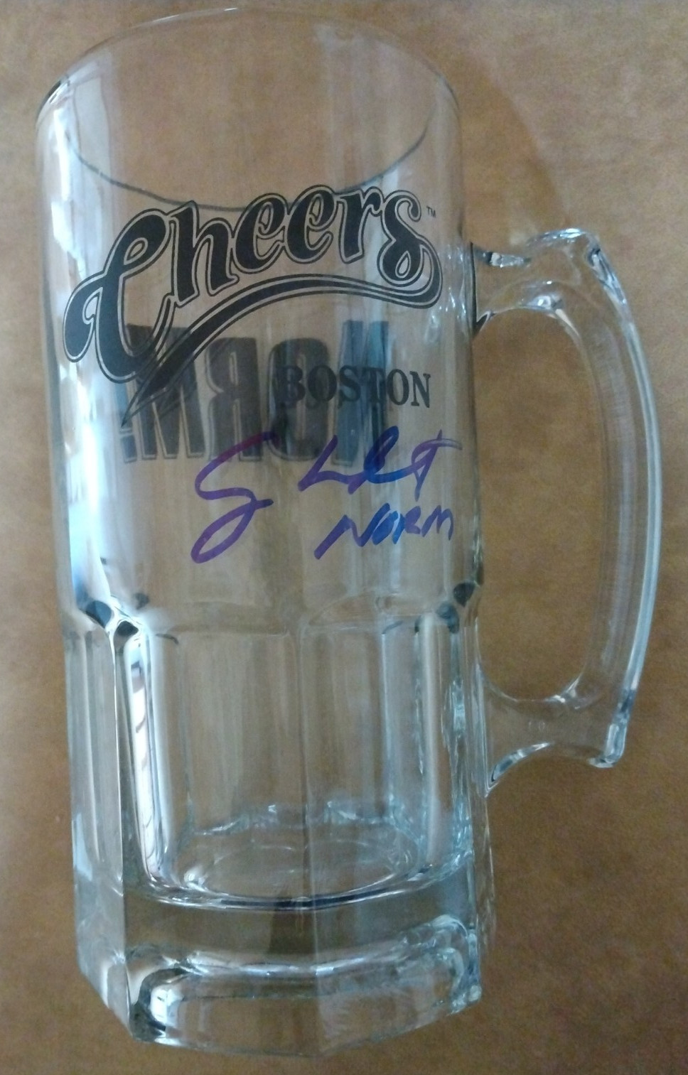 GEORGE WENDT SIGNED AUTOGRAPH CHEERS MUG (8″ TALL 4″ WIDE) COA #3000243 AUTO