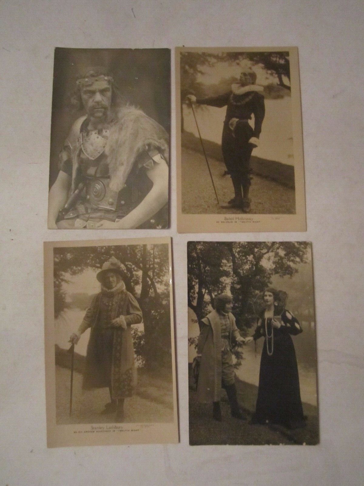 12 VINTAGE WILLIAM STACK, ACTOR AS “OTHELLO” PHOTO POSTCARDS & MORE – OFC-1