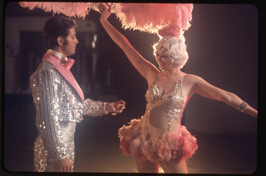 Funny Lady 1975 Busty Leggy Showgirl Dancer on stage Original 35mm Transparency