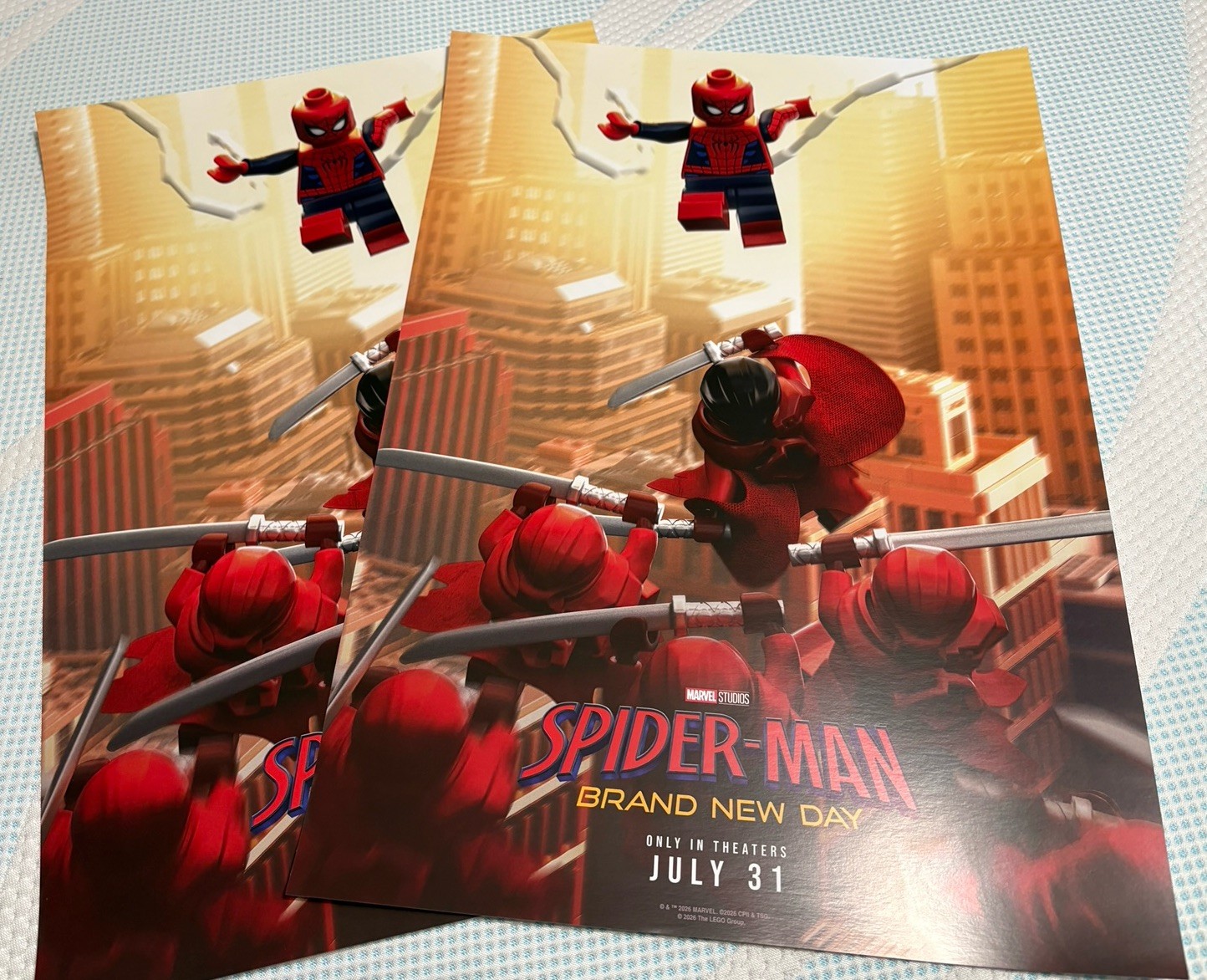 2 SDCC 2026 EXCLUSIVE LEGO MARVEL SPIDER MAN BRAND NEW DAY PROMO POSTERS 13×19.5