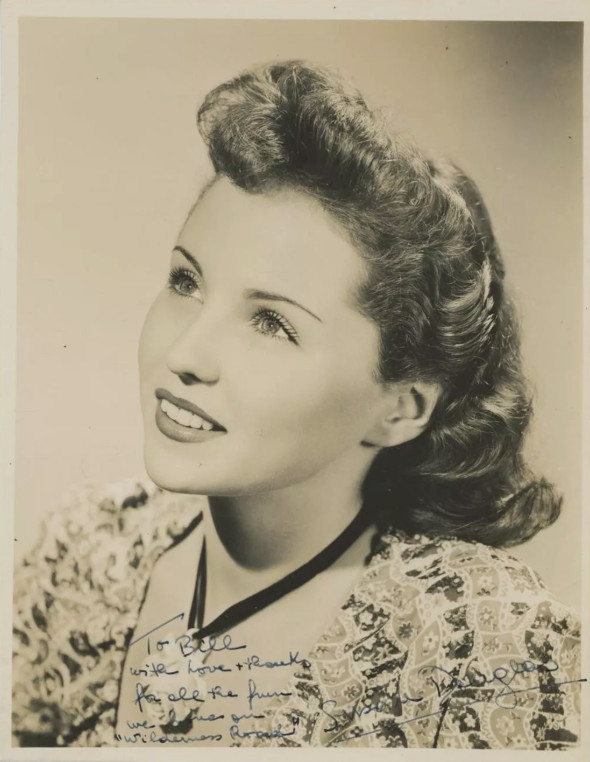Susan Douglas Signed 9 x 7 Photo – Vintage – Inscribed – w/ COA – Todd Mueller