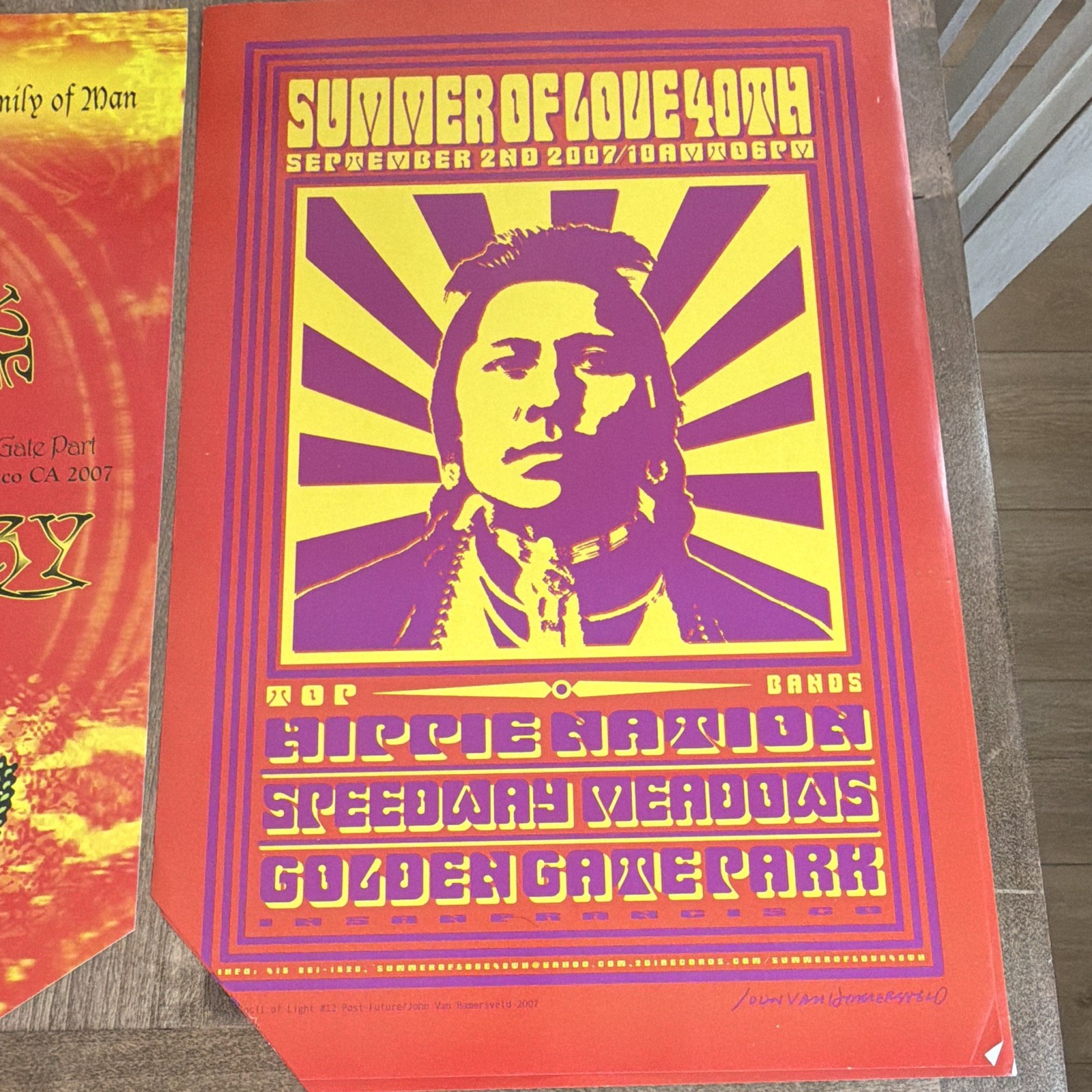 Summer of Love 40th Anniversary 2007 Original Concert/Event Poster LOT of 22