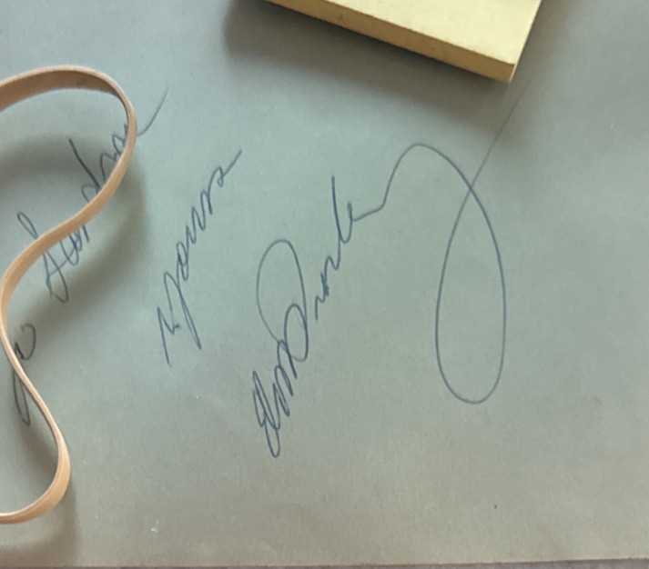Elvis Presley Signed BAS Beckett SLAB Slabbed Graded 9 Ethel Merman
