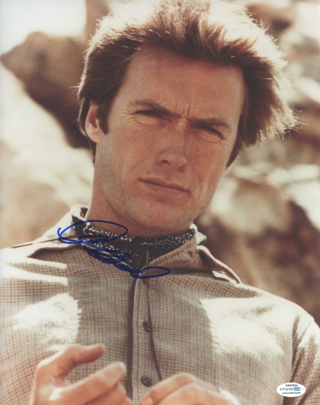 Clint Eastwood “Rawhide” AUTOGRAPH Signed ‘Rowdy Yates’ 11×14 Photo ACOA