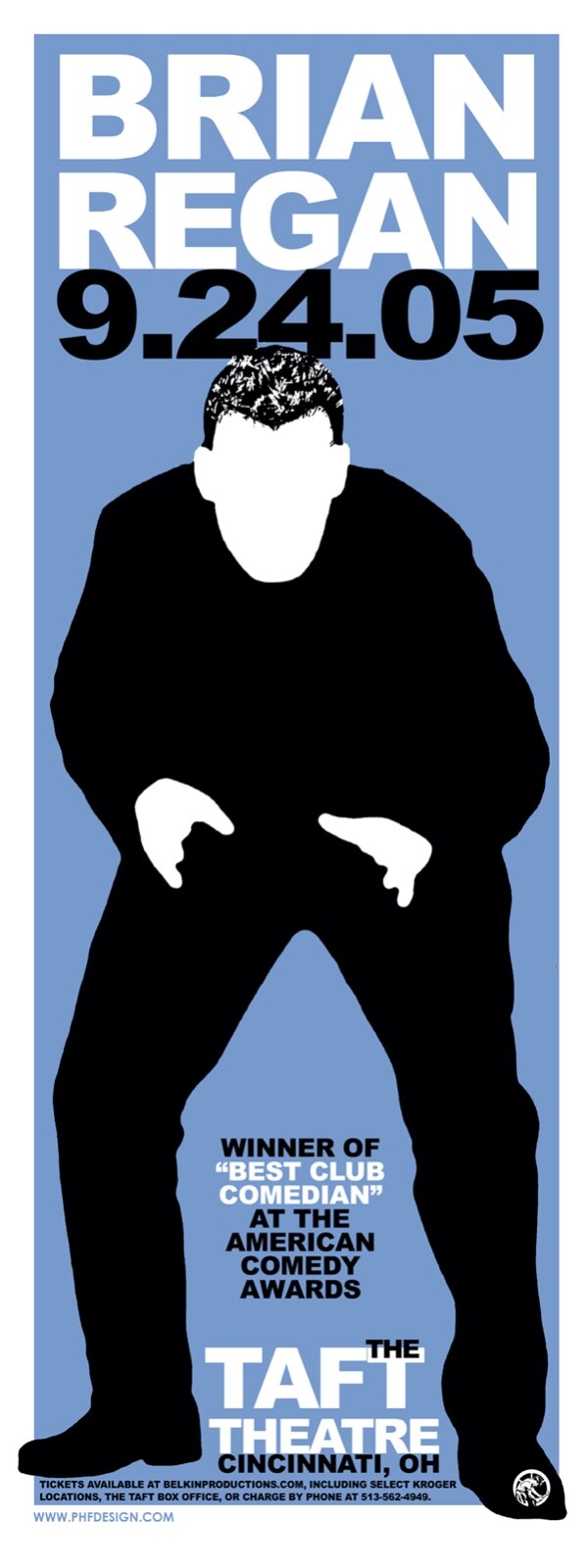 Brian Regan September 2005 Limited Edition Gig Poster