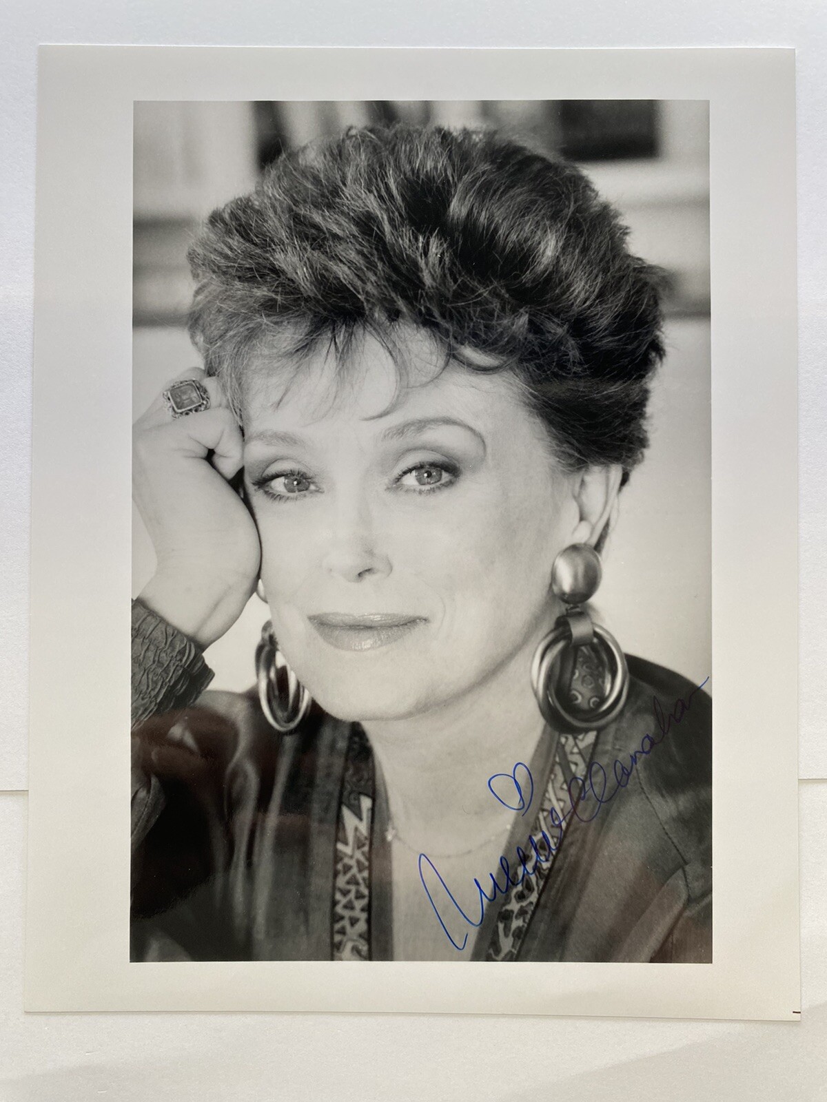 Signed Golden Girls Rue McClanahan 8×10 Photo BW JSA COA