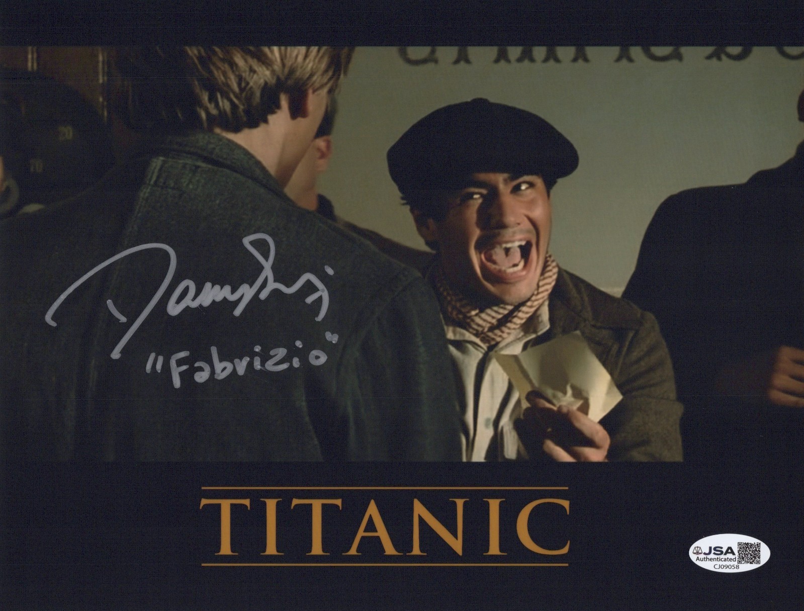 DANNY NUCCI Signed TITANIC 8×10 Photo FABRIZIO DE ROSSI Autograph JSA COA CERT