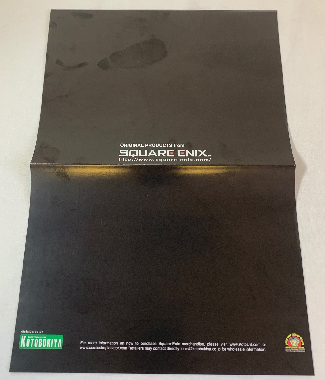 2007 Kotobukiya Square Enix poster ~ FINAL FANTASY VII ADVENT CHILDREN ~ 11×16