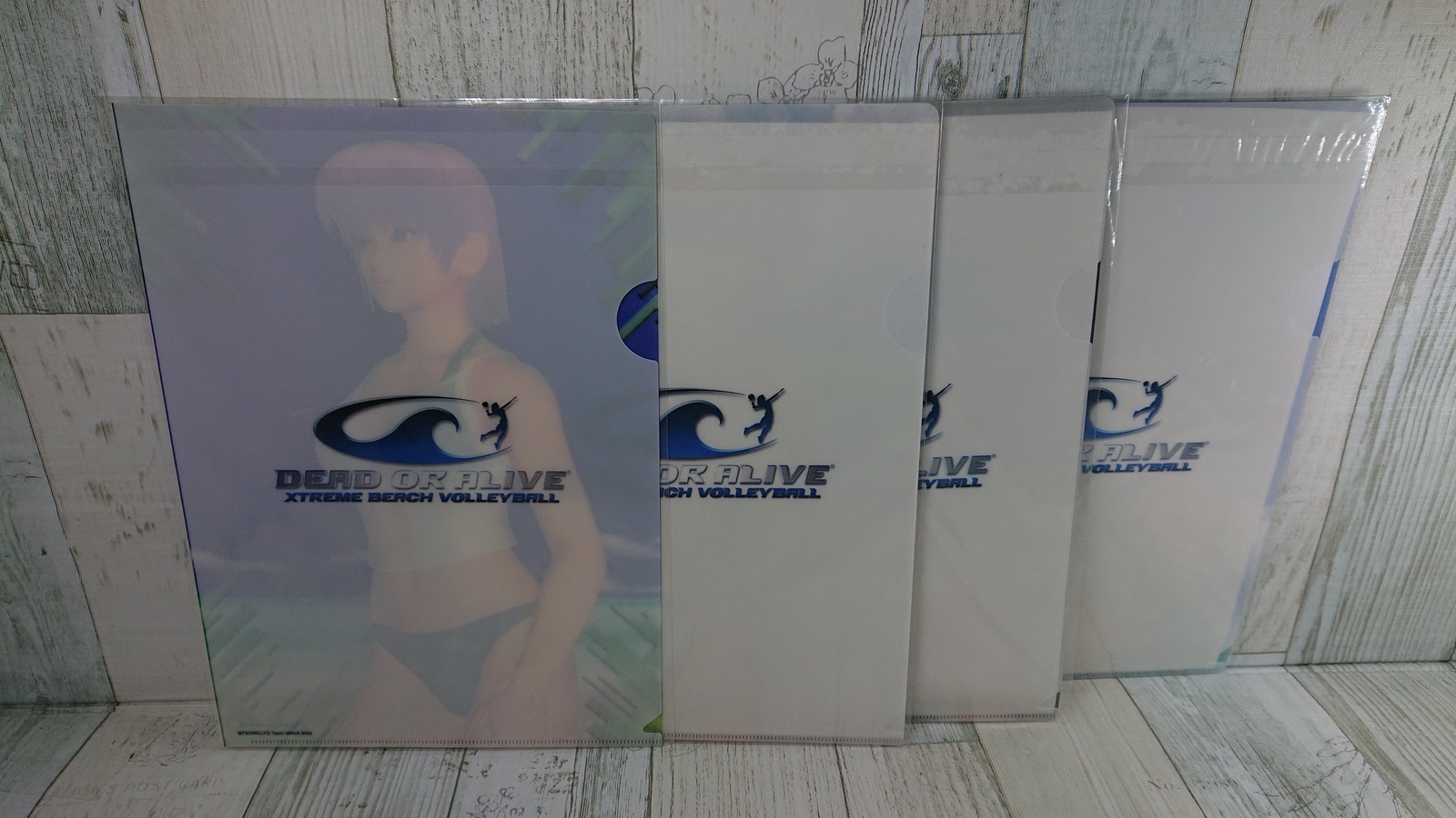 Dead or Alive Extreme Beach Volleyball Clear File Set of 4 Kasumi Ayane USED