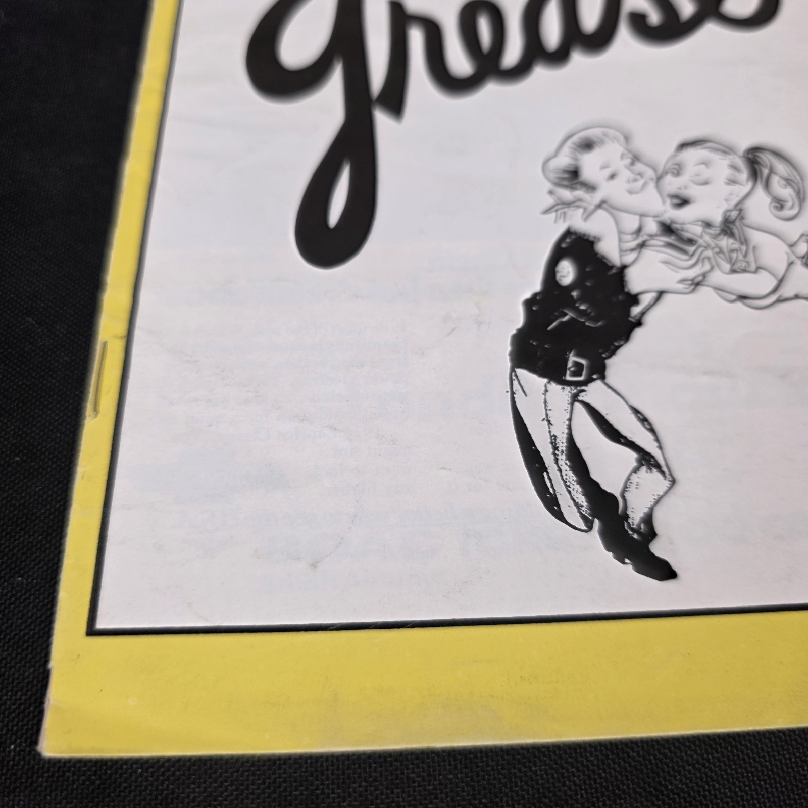 1978 GREASE Musical STAGEBILL Program Shubert Theatre Chicago Vintage Film Era