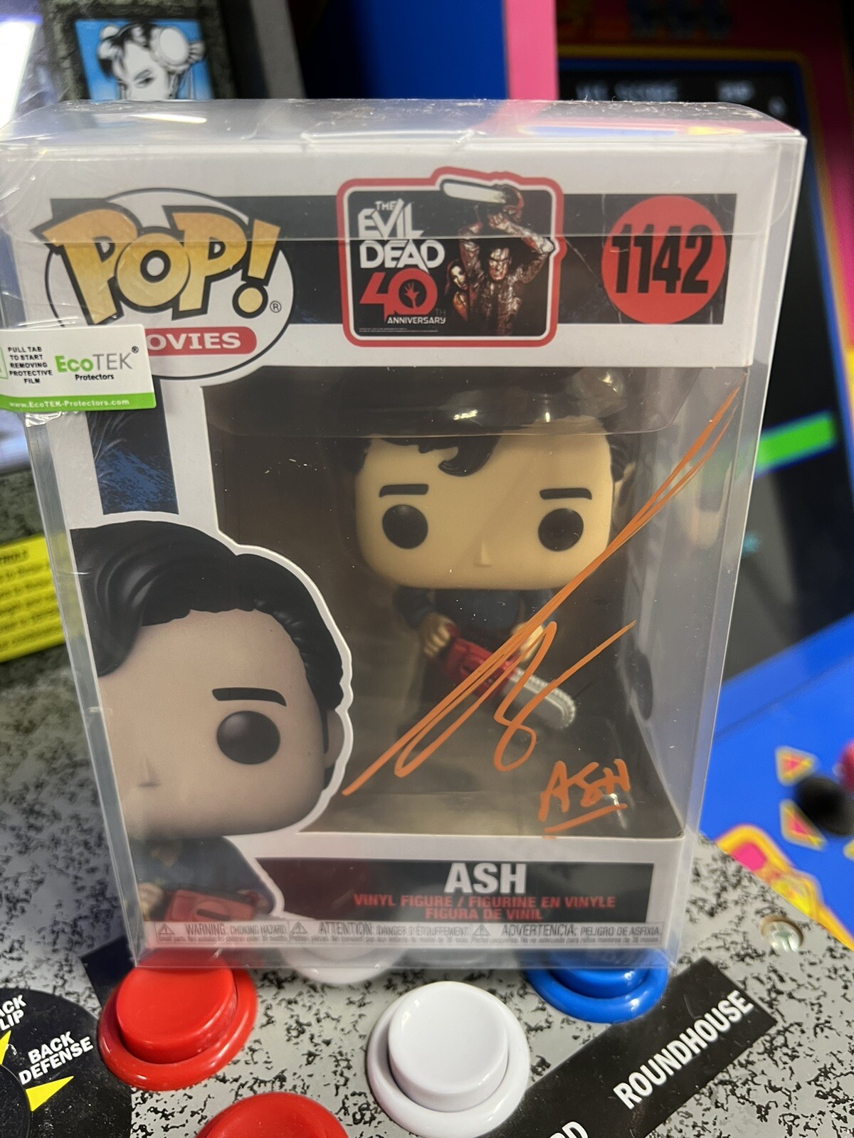 Bruce Campbell Signed Autographed Funko Pop 1142 Ash Evil Dead BAS COA “Groovy”