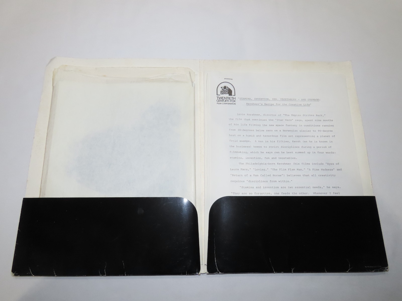 The Empire Strikes Back Press Kit