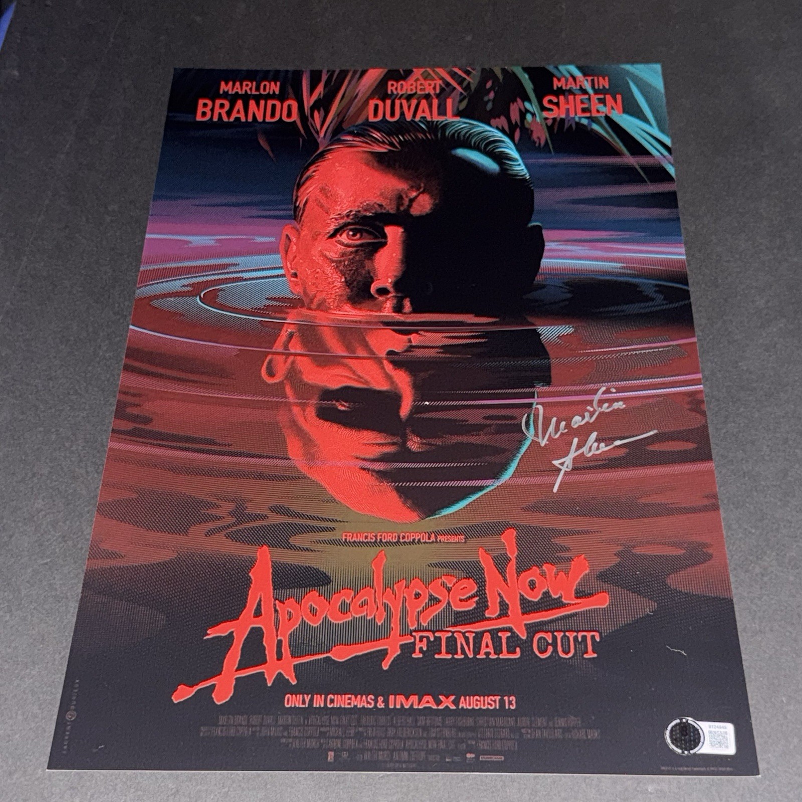 Martin Sheen Signed Apocalypse Now Movie 11×17 Photo Beckett BAS