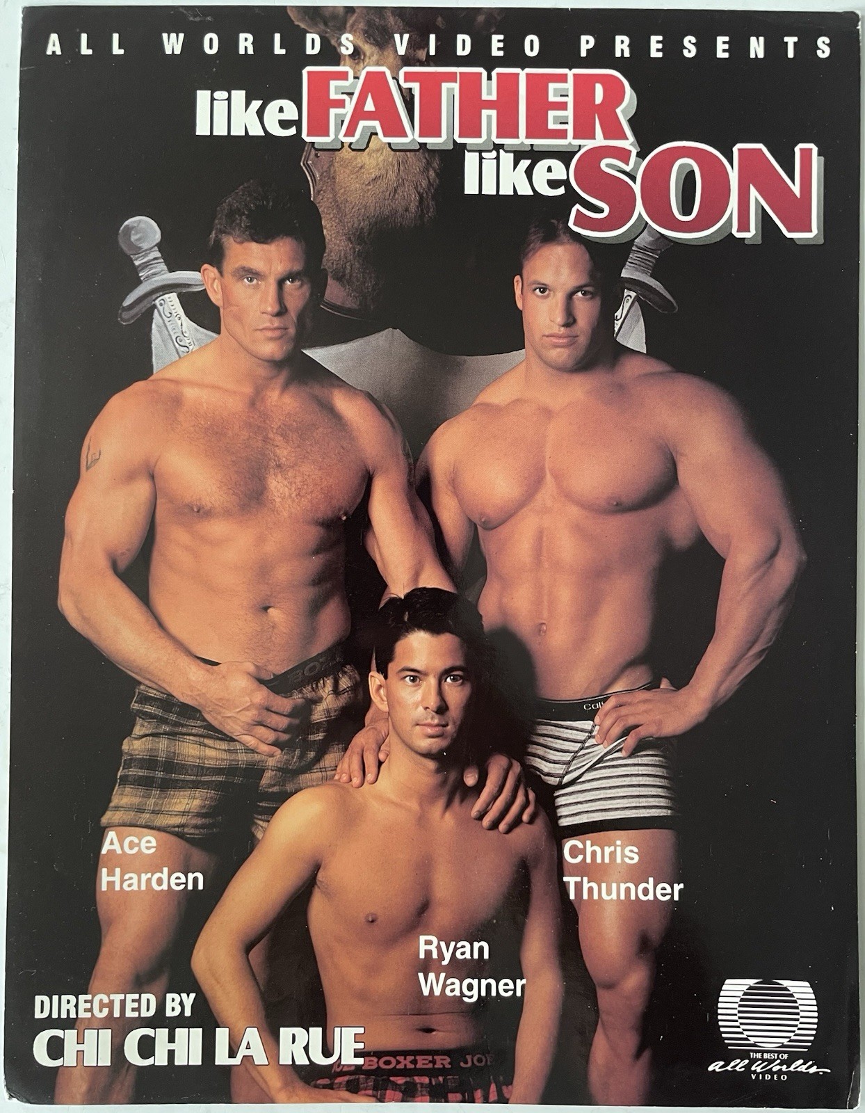 Vintage Movie Poster “Like Father Like Son” 1996 Chi Chi LaRue Gay Int 8.5×11