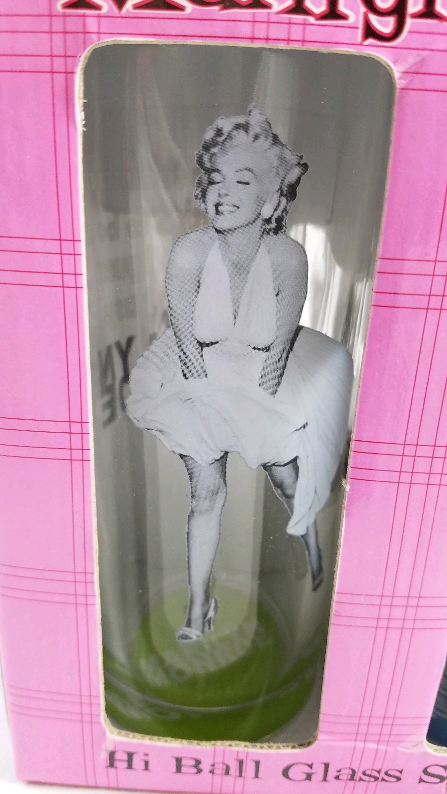 Marilyn Monroe Hi Ball 14 OZ Glasses ( Set of 4 ) Bernard Of Hollywood 2008 NIB