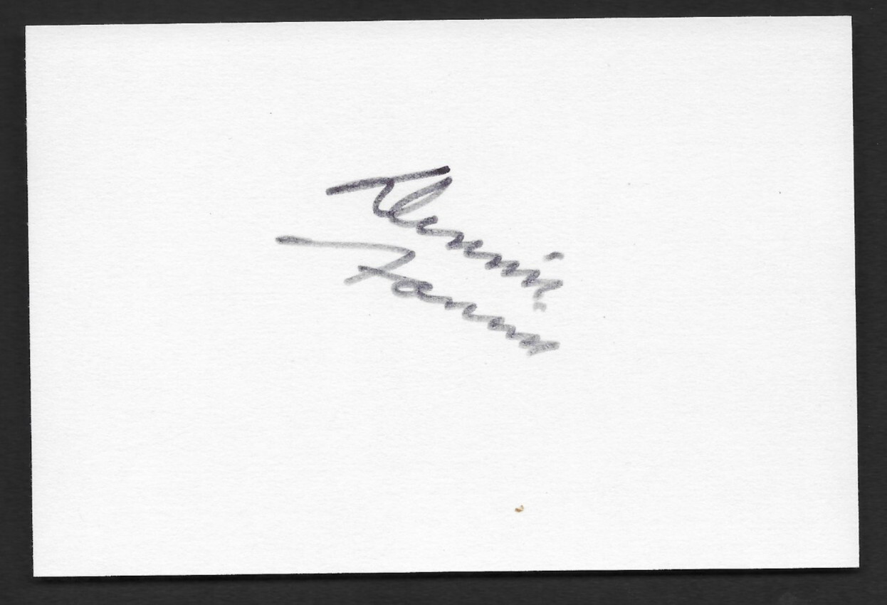 DENNIS FARINA – Authentic Autograph Signed Signature Card LAW & ORDER