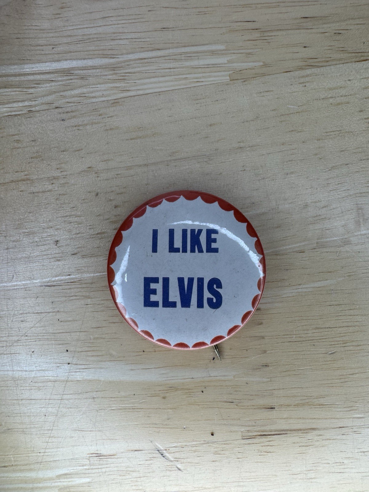 Very RARE Vintage I LIKE ELVIS – Elvis Presley 1956 Button Pin 1.75”