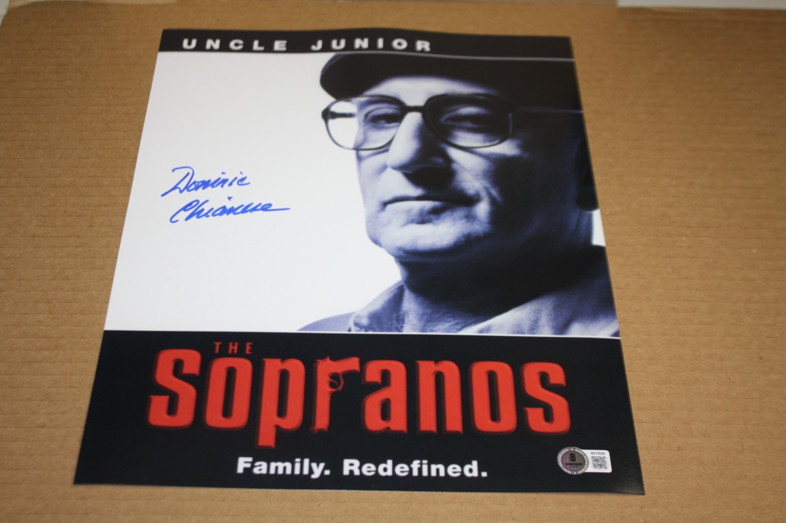 Dominic Chianese Signed Sopranos 11×14 Autograph POSTER Photo “Uncle Jr” BECKETT