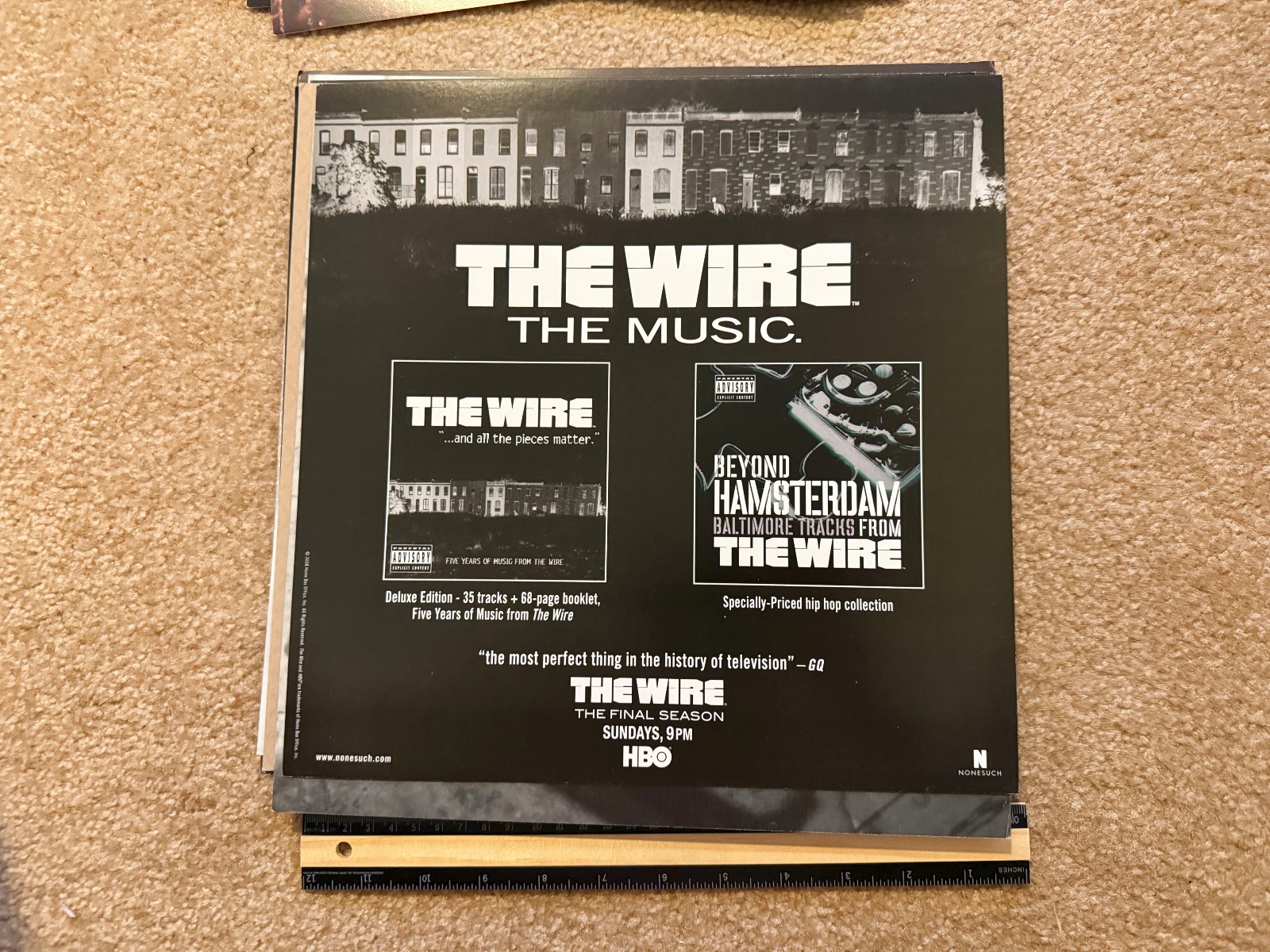 The Wire 2008 Beyond Hamsterdam 2-sided PROMO poster flat 7/10