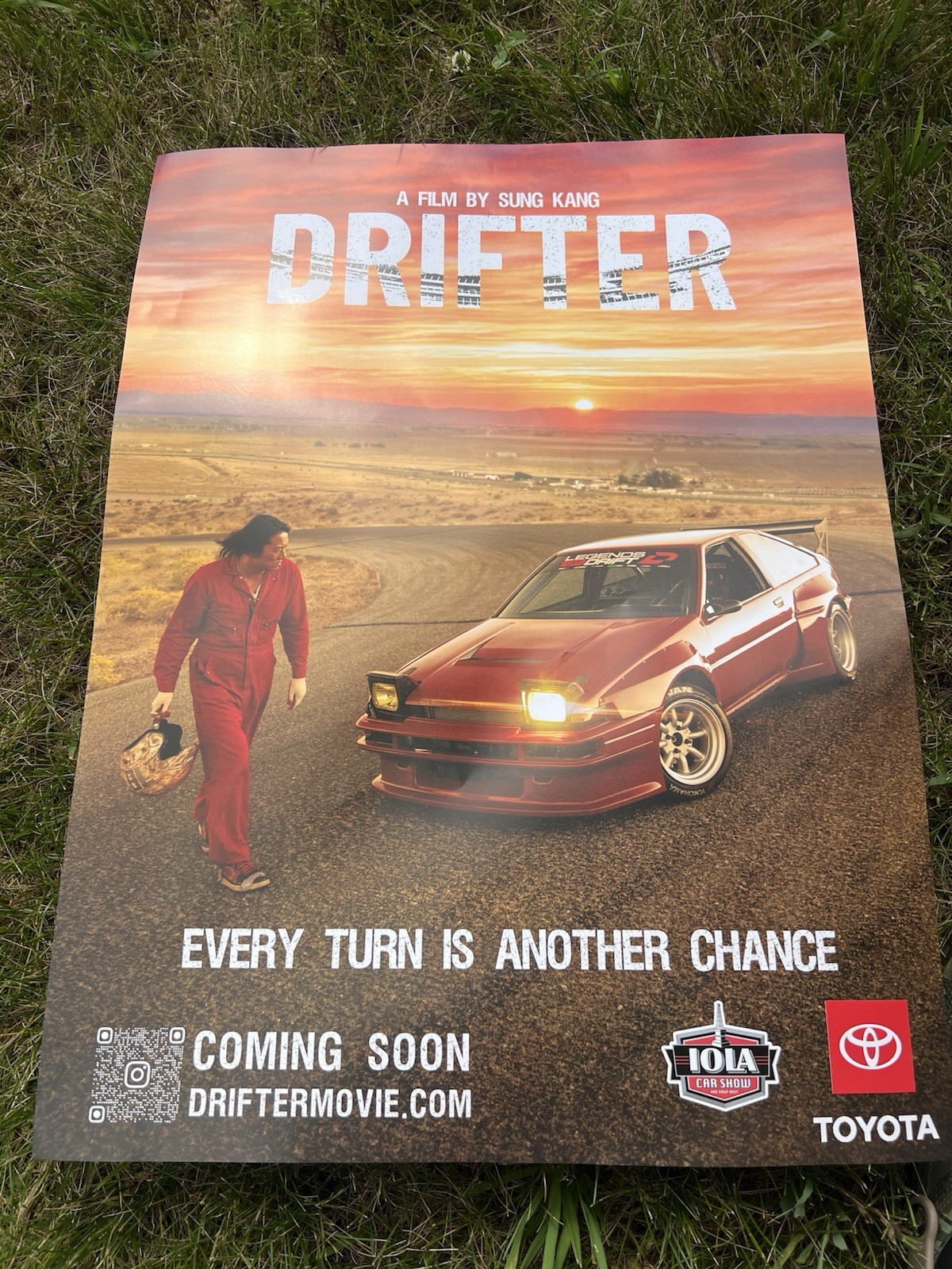 Sung Kang Drifter Movie Poster 18 X 24 Unsigned Han Fast And Furious Tokyo Drift