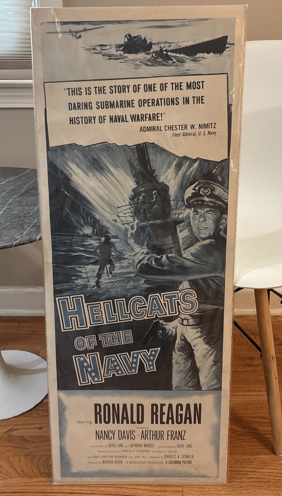Hellcats Of The Navy – 1957 – Original Insert Movie Poster – 14″x36″ Reagan