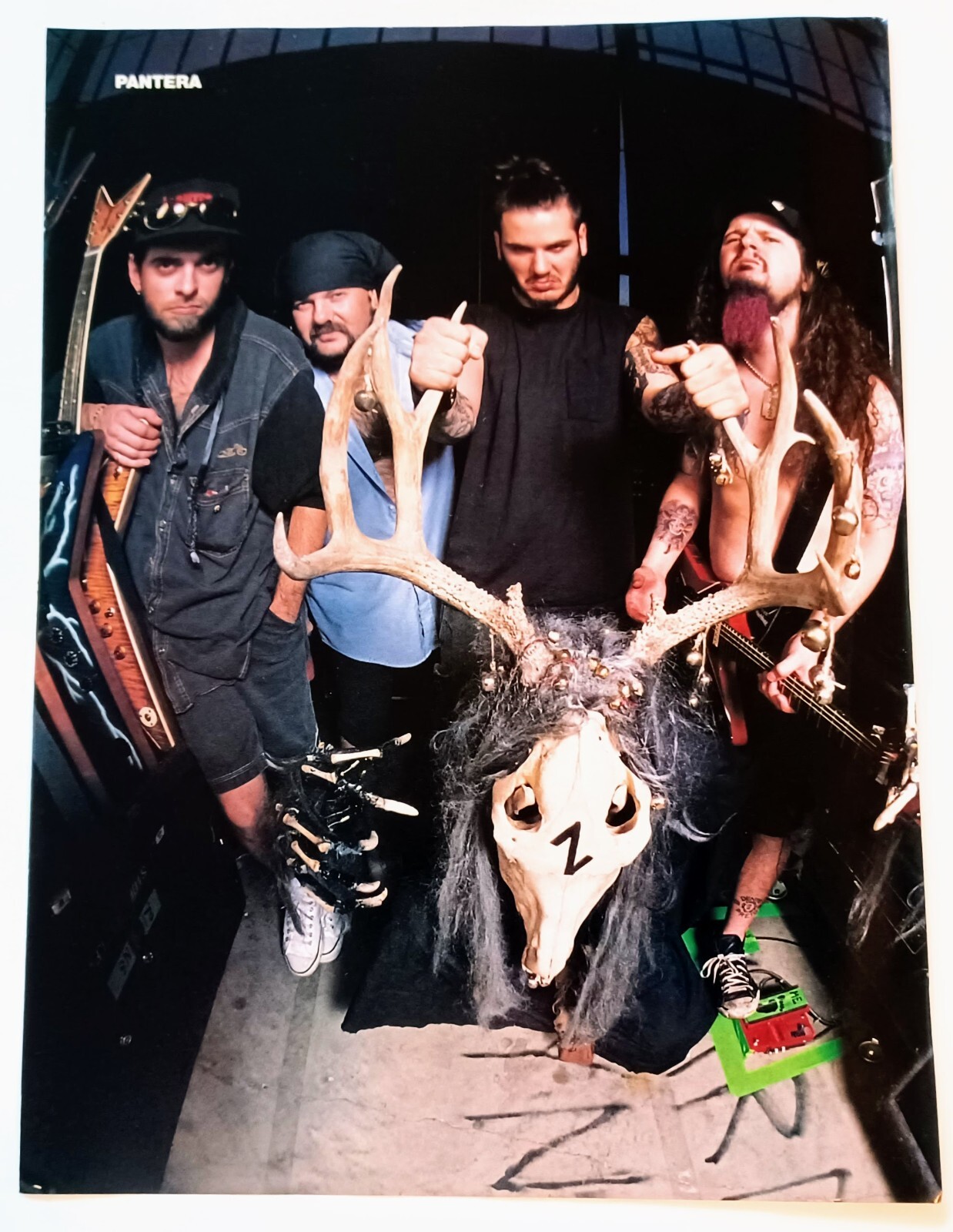 PANTERA~1997 POSTER~FULL PAGE PRINT MAGAZINE PINUP~PHIL ANSELMO/DIMEBAG DARRELL