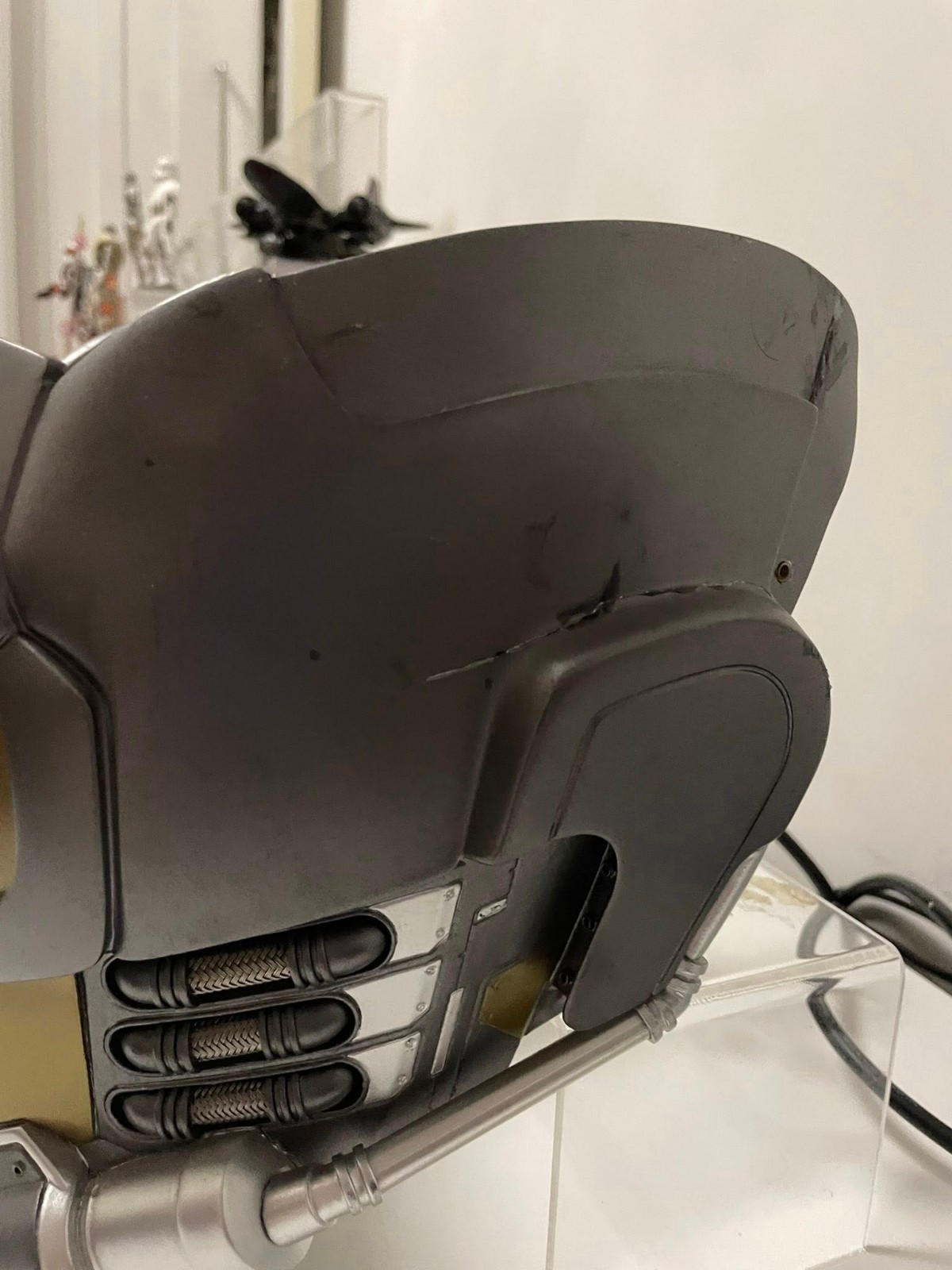 EFX Starlord Helmet Full Size Prop Replic (FRONT HALF ONLY)Cracked/Damaged
