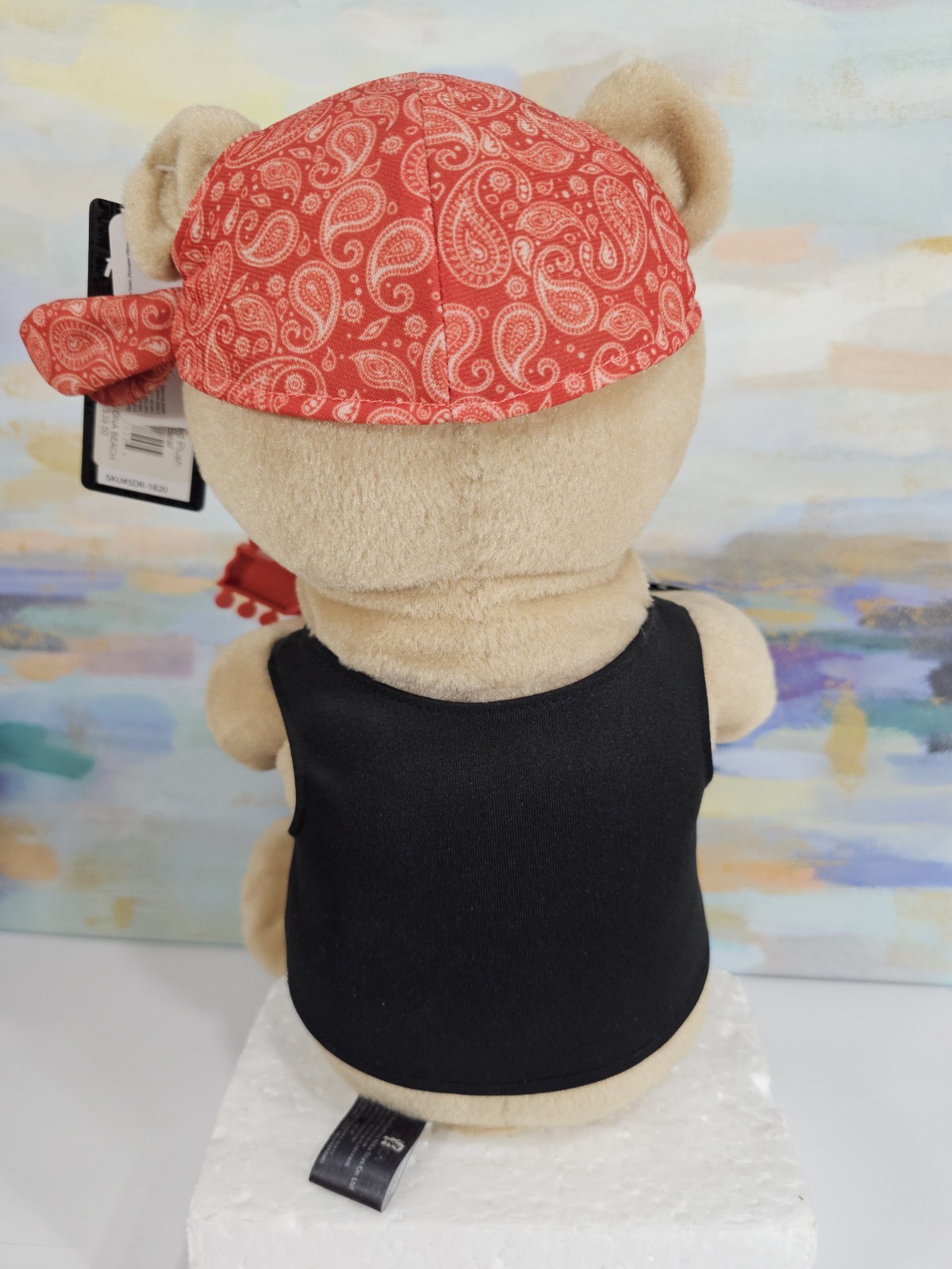 Hard Rock Cafe NWT Singing Animated Plush Bear KISS Rock And Roll All Night