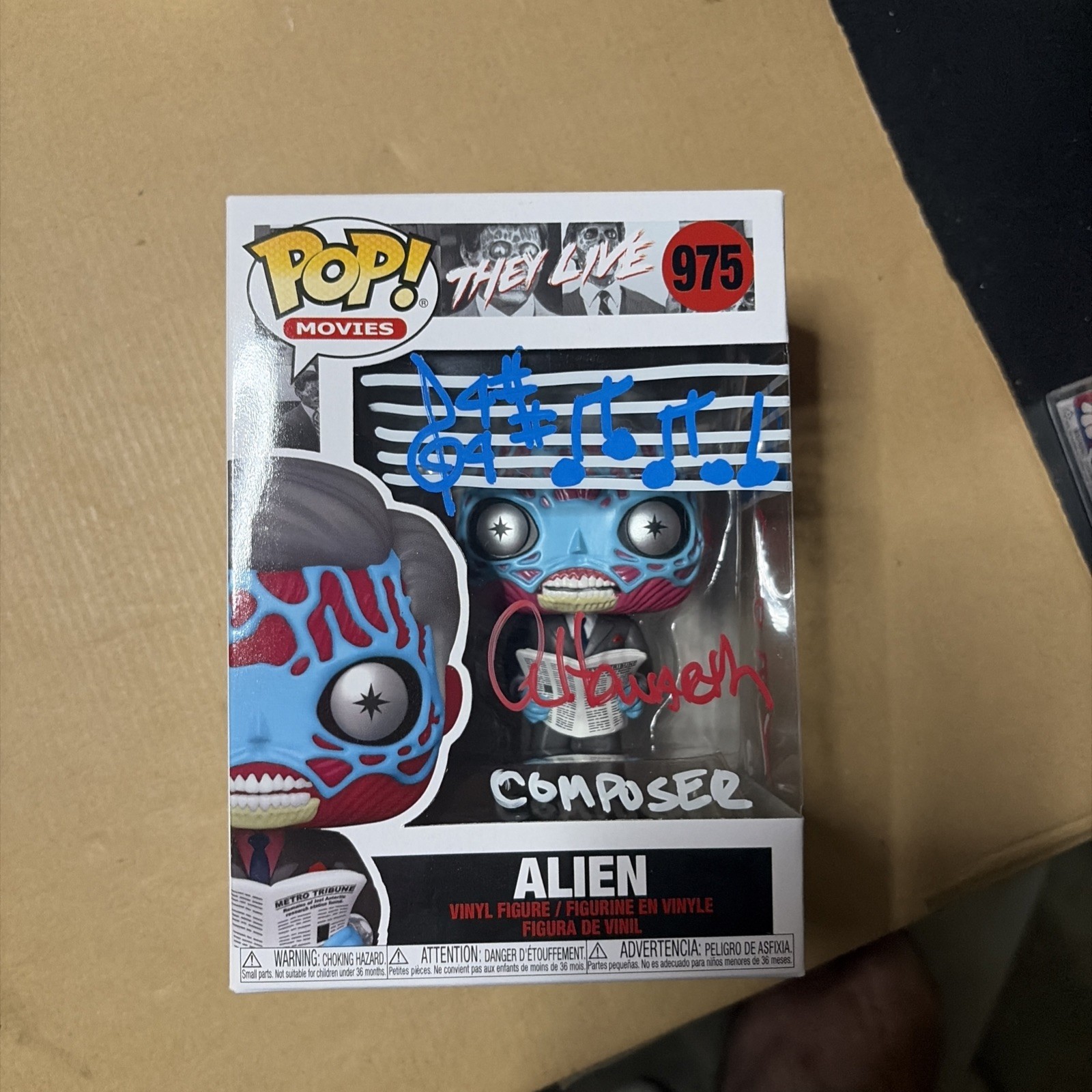 Funko Pop They Live Alien Signed by Alan Howarth Beckett Autograph