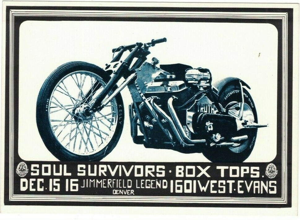 SOUL SURVIVORS BOX TOPS 1967 DENVER COLORADO GRAHAM POSTCARD FDD-15 N/M B-12