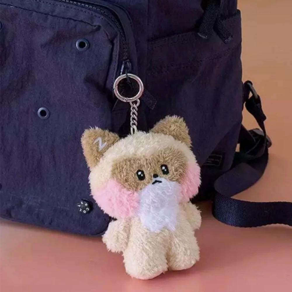 Kpop Style Plush Doll Keychain 12cm Cute Cartoon Pendant for Bags