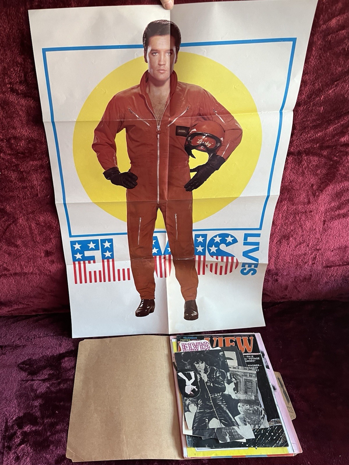 Elvis Presley Books Magazines Cards Poster And Literature Collection Dated 1970s