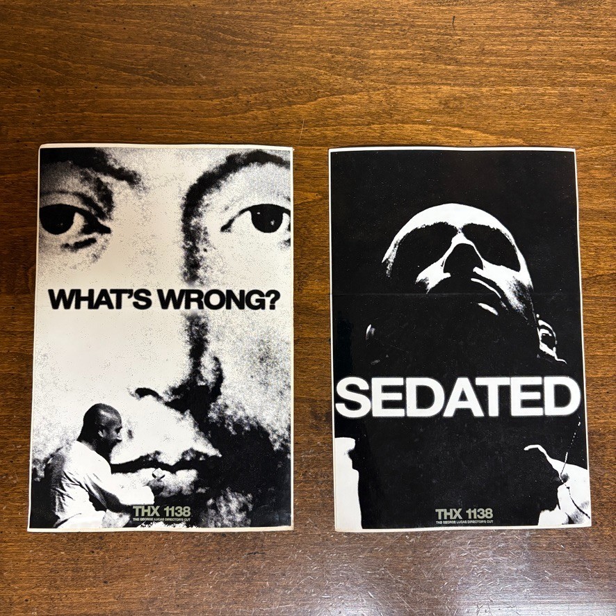 THX 1138 George Lucas Director’s Cut 2 PROMO STICKERS for dvd ROBERT DUVALL Nice
