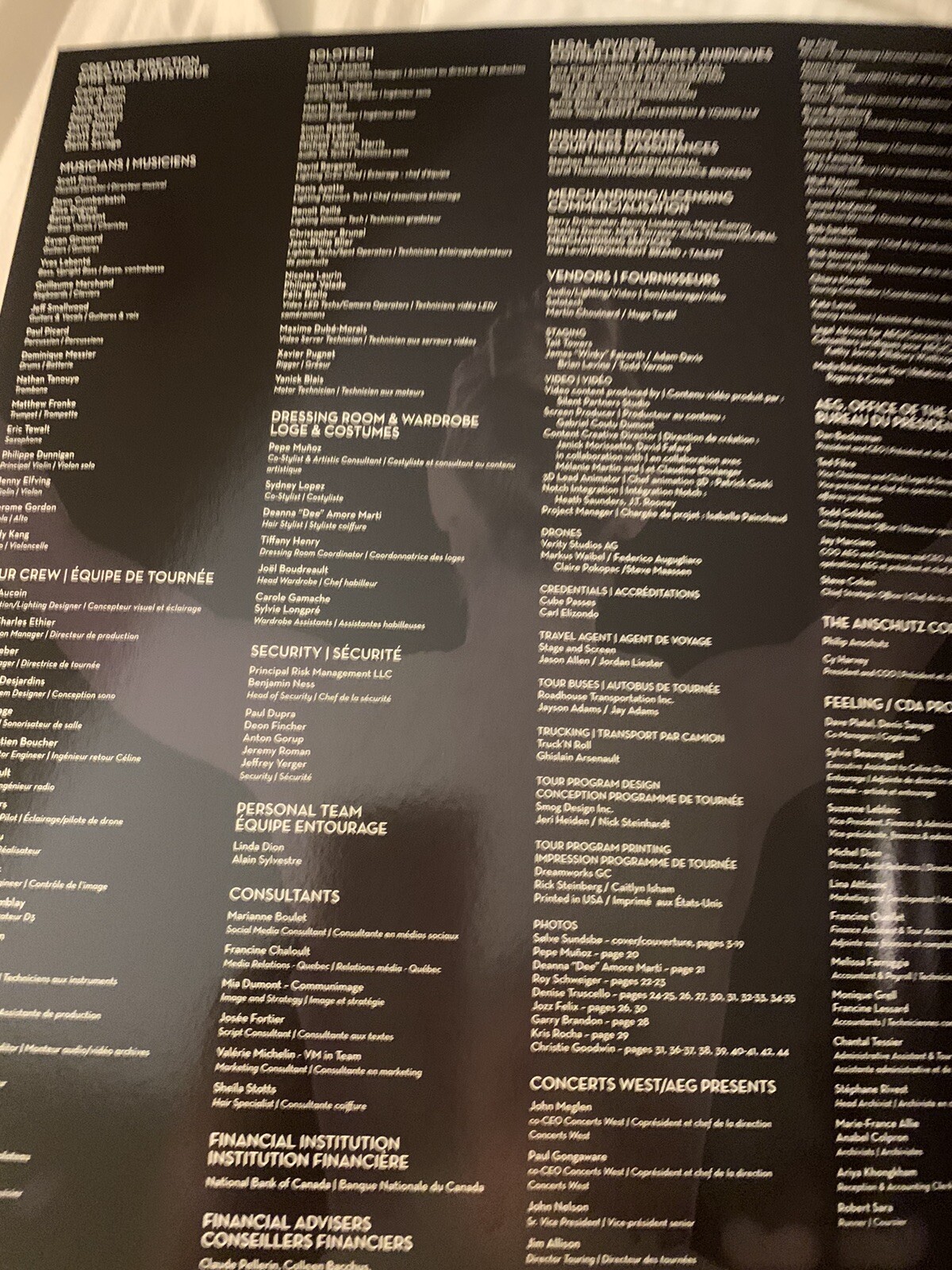Celine Dion Program In Rare Promo Bag Program Courage