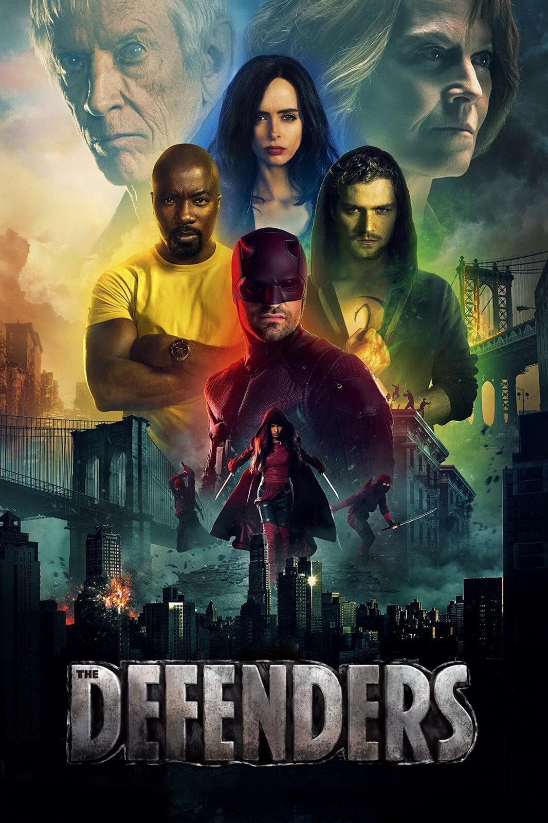 2017 The Defenders Movie Poster 11X17 Marvel Daredevil Iron Fist Luke Cage 🍿