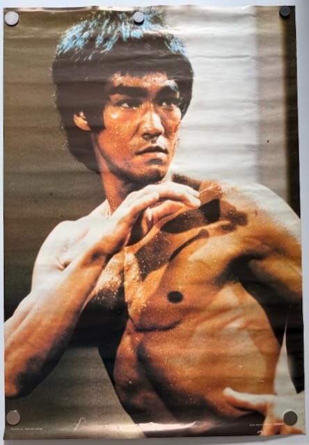 Vintage Bruce Lee Enter The Dragon Poster Not Repro 1978 27X39