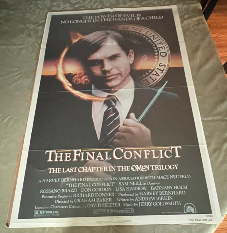 Original 1981 The Final Conflict One Sheet Movie Poster 27X41 Inches – Folded