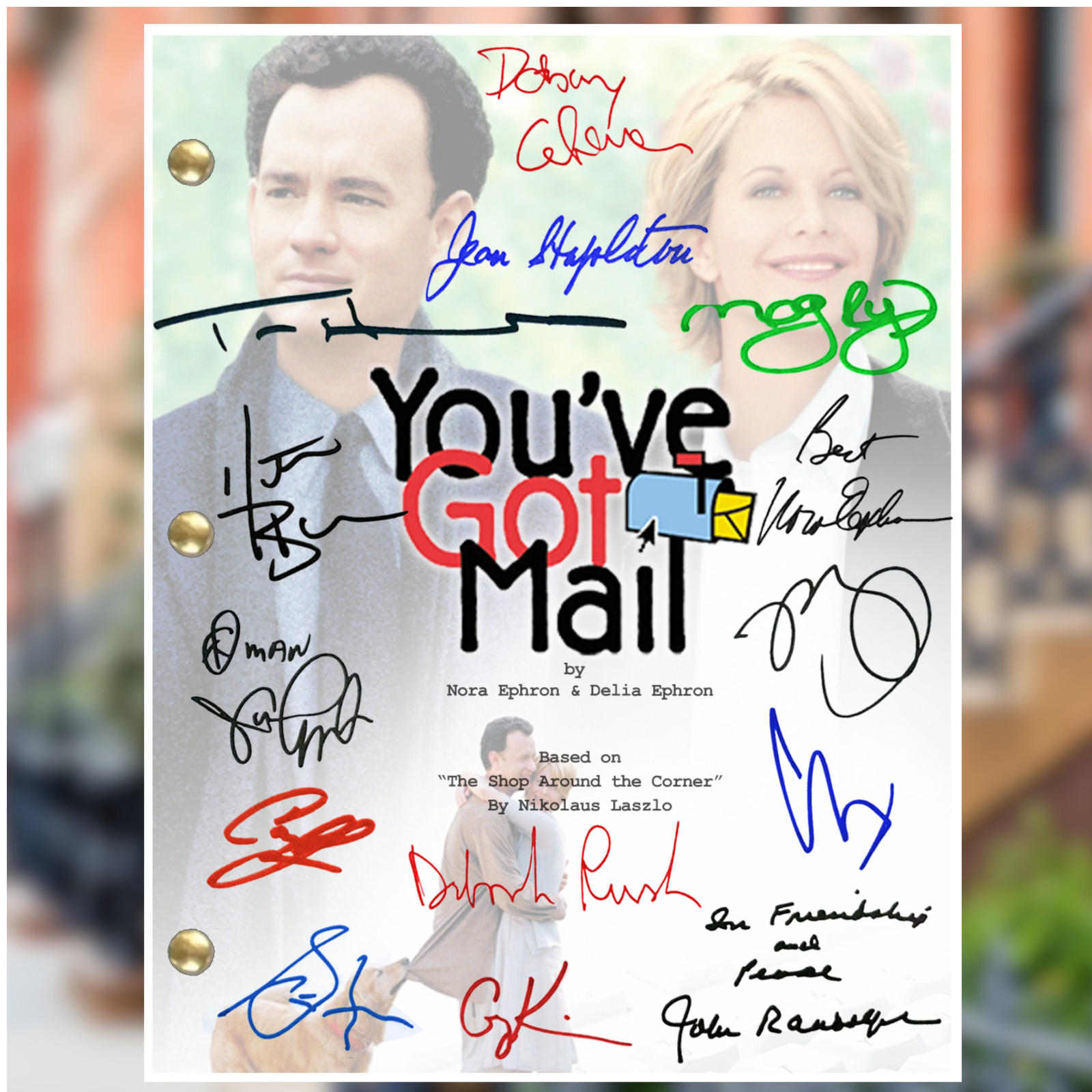 You’ve Got Mail Autograph Signed Script Reprints, 133 Pgs- Tom Hanks, Meg Ryan