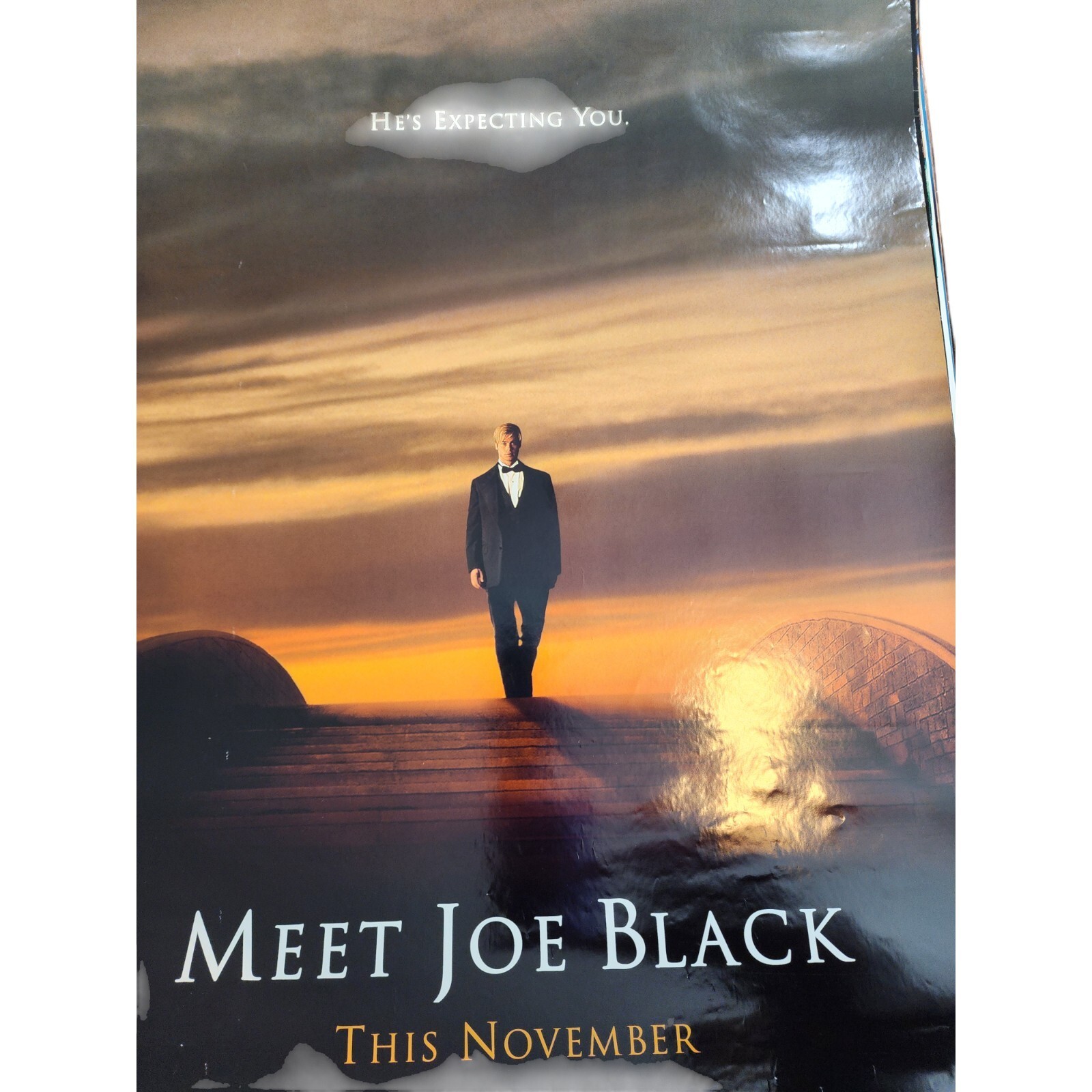 1998 Meet Joe Black Brad Pitt Double Sided 27″ x 41″ Theatrical Movie Poster