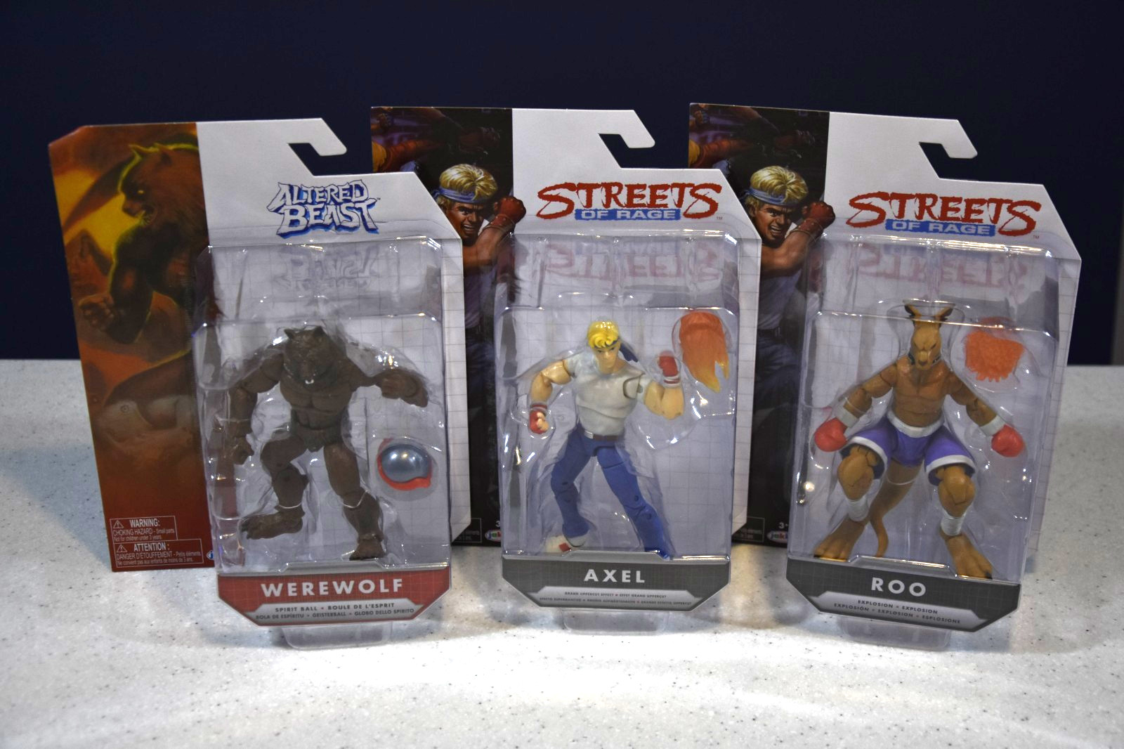SEGA Retro Gaming Figures, Altered Beast, Streets of Rage ~ Brand New / Sealed!