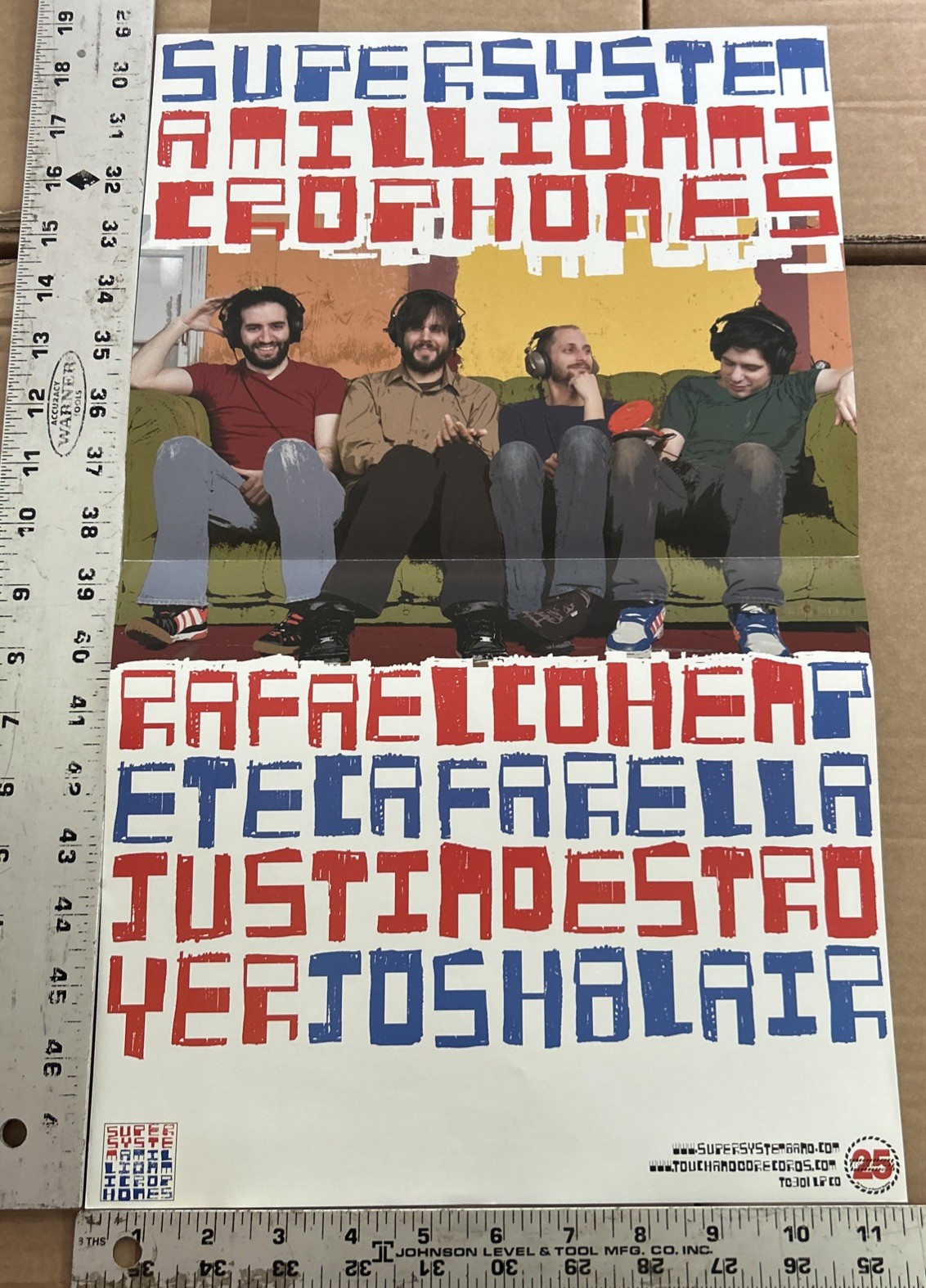 SUPERSYSTEM TOUCH AND GO RECORDS RARE CD/LP PROMO POSTER