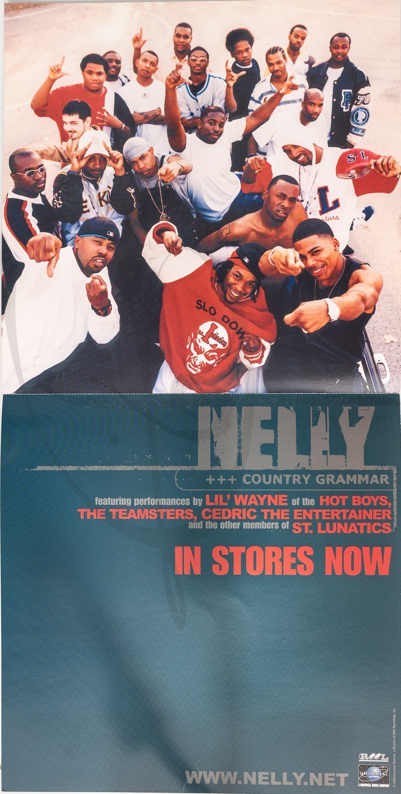 NELLY COUNTRY GRAMMAR Album Cover Promo 12×12 Flat Double Sided Poster