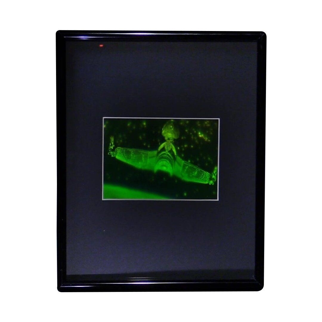 3D Star Trek Klingon Bird of Prey Hologram Picture (FRAMED), Photopolymer Type