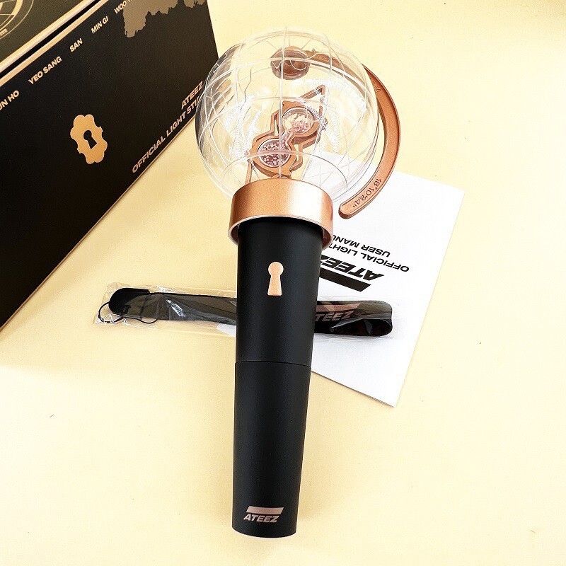 ATEEZ K-POP OFFICIAL LIGHT STICK Globe Shape Fluorescent Hand Lamp Glow Stick