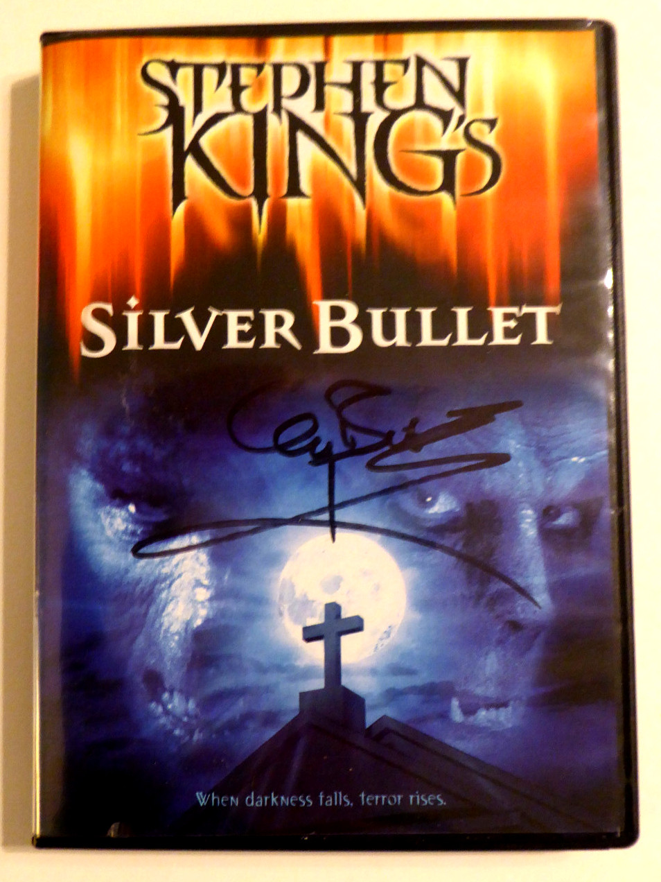 Gary Busey Authentic Signed Silver Bullet DVD Cover Autographed, Uncle Red