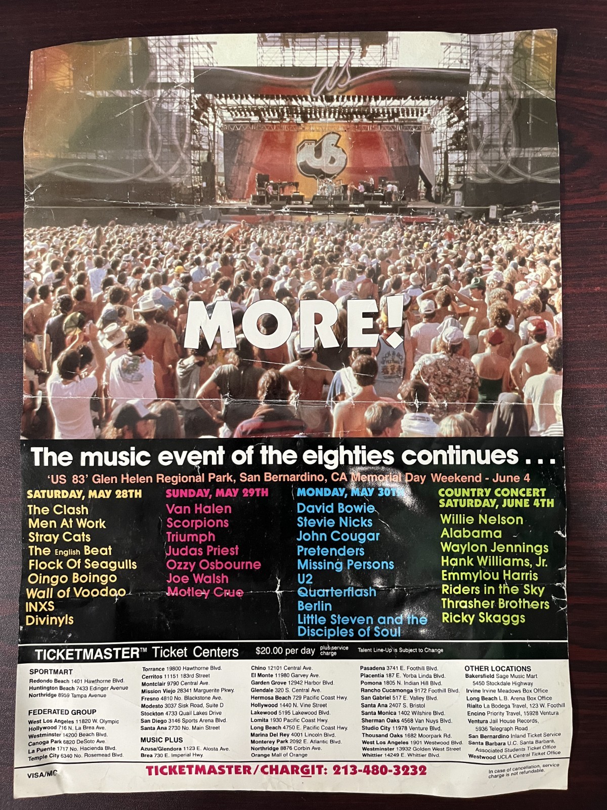 Original US 1983 FESTIVAL 10×14 GLOSSY PHOTO POSTER